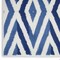 Homeroots 5 x 7 ft. Ivory & Blue Diamond Area Rug 385842 - alternate 4